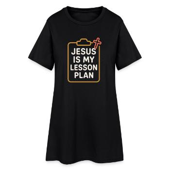 Enseignant chrétien, fondé sur la foi - Robe T-shirt Femme - noir - Devant