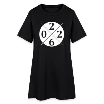 Cercle 2026 - Robe T-shirt Femme - noir - Devant