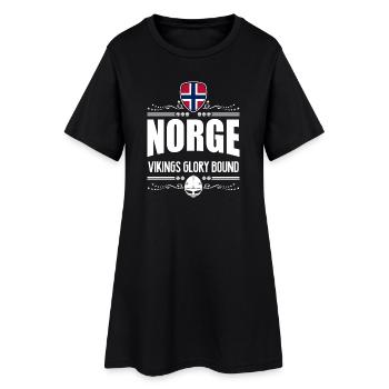 NORWAY - NORGE VIKINGS GLORY - Women’s T-Shirt Dress - black - Front