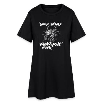 pire meilleur éléphant de toujours - Robe T-shirt Femme - noir - Devant