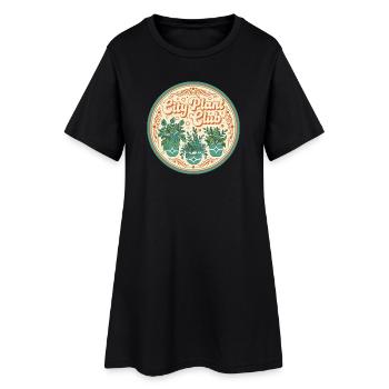 Club des plantes de la ville - Robe T-shirt Femme - noir - Devant