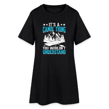 Kayak Kayaker Cadeaux Sports nautiques Tenues - Robe T-shirt Femme - noir - Devant