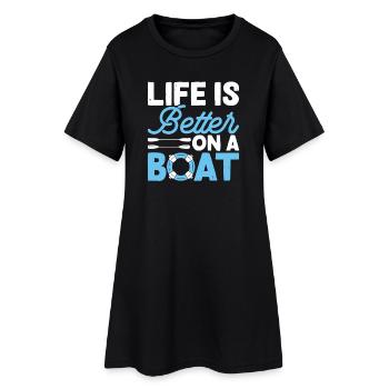 Kayak Kayaker Cadeaux Sports nautiques Tenues - Robe T-shirt Femme - noir - Devant