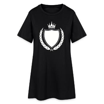 Emblème des armoiries royales - Robe T-shirt Femme - noir - Devant