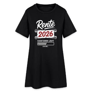 Rente2026 Countdown - Frauen T-Shirt-Kleid - Schwarz - Vorne