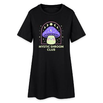 Mystische Hände-Linienkunst - Frauen T-Shirt-Kleid - Schwarz - Vorne
