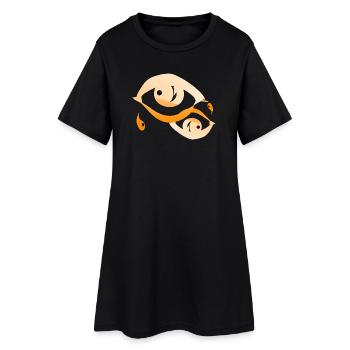Amour - Robe T-shirt Femme - noir - Devant