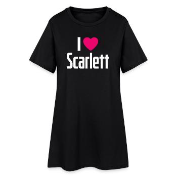 J’adore Scarlett Pink Heart J’adore Scarlett - Robe T-shirt Femme - noir - Devant