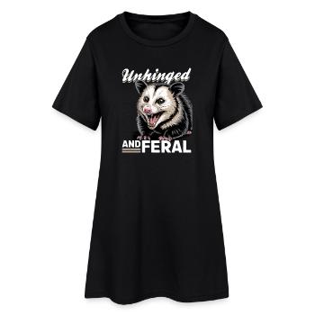 Drôle d’opossum - Robe T-shirt Femme - noir - Devant