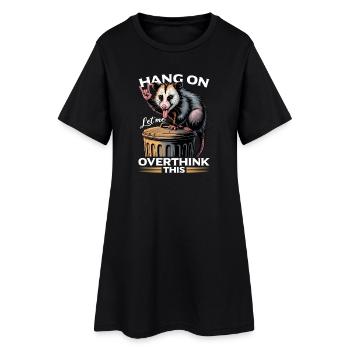 Drôle d’opossum - Robe T-shirt Femme - noir - Devant