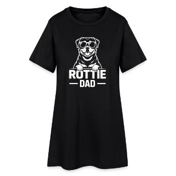 Rottweiler Saying Dad Funny Rottweiler Gift - Women’s T-Shirt Dress - black - Front