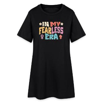 À mon époque sans peur - Robe T-shirt Femme - noir - Devant