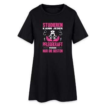 Pflegerin Geschenke Pflege Lustig Krankenpflegerin - Frauen T-Shirt-Kleid - Schwarz - Vorne