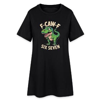 Dino Six Sept Croasser - Robe T-shirt Femme - noir - Devant