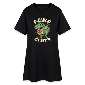 Dino Roar F-Caw-F Six Seven - Robe T-shirt Femme - noir - Devant