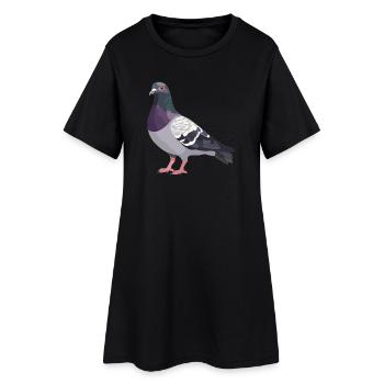 Pigeons Pigeon - Robe T-shirt Femme - noir - Devant