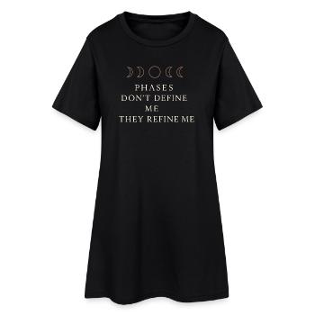 Déesse Lunaire du cycle lunaire intentionnellement - Robe T-shirt Femme - noir - Devant