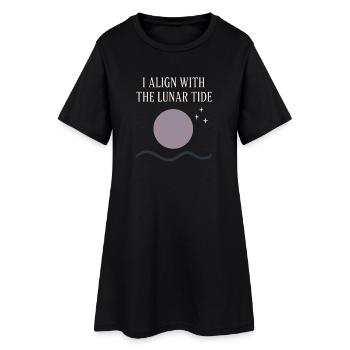 Déesse Lunaire du cycle lunaire intentionnellement - Robe T-shirt Femme - noir - Devant