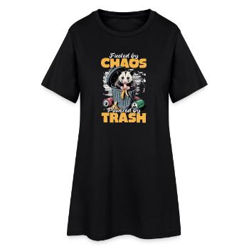 Drôle d’opossum - Robe T-shirt Femme - noir - Devant