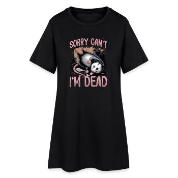 Drôle d’opossum - Robe T-shirt Femme - noir - Devant