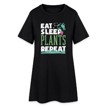 Cadeaux pour les jardins et les amoureux des plantes - Robe T-shirt Femme - noir - Devant