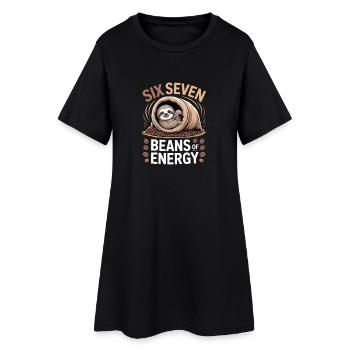 Six Seven Beans Energy - Robe T-shirt Femme - noir - Devant