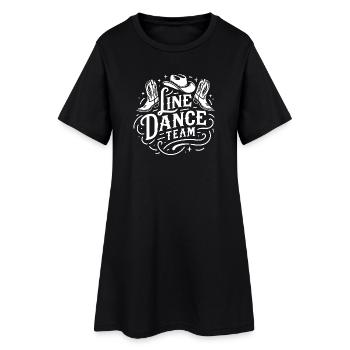 Équipe de danse en ligne Western Boots - Robe T-shirt Femme - noir - Devant