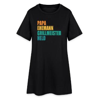 Papa Mari Grill Master Hero - Robe T-shirt Femme - noir - Devant
