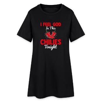 Motif de piments dans le jardin de piments : cadeau Chili Schotte - Robe T-shirt Femme - noir - Devant