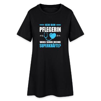 Pflegerin Geschenke Pflege Lustig Krankenpflegerin - Frauen T-Shirt-Kleid - Schwarz - Vorne