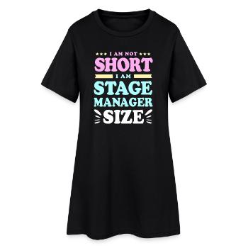 Theater Stage Manager Bühne - Frauen T-Shirt-Kleid - Schwarz - Vorne