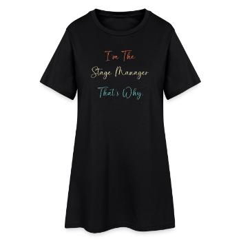 Théâtre - Robe T-shirt Femme - noir - Devant