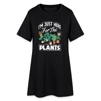 Cadeaux pour les jardins et les amoureux des plantes - Robe T-shirt Femme - noir - Devant