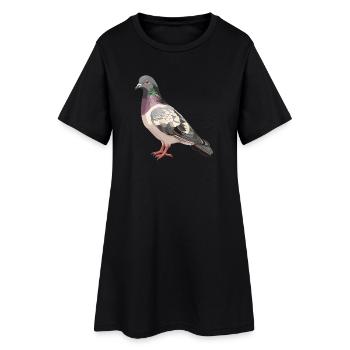 Pigeons Pigeon - Robe T-shirt Femme - noir - Devant