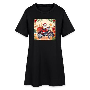 Powered by Gingerbread & Gasoline - Women’s T-Shirt Dress - black - Front