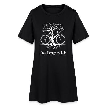 Wuchs durch den Ride-Baum - Frauen T-Shirt-Kleid - Schwarz - Vorne