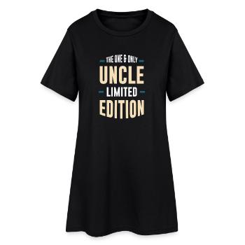 Der Einzige Onkel Limitierte Ausgabe - Frauen T-Shirt-Kleid - Schwarz - Vorne