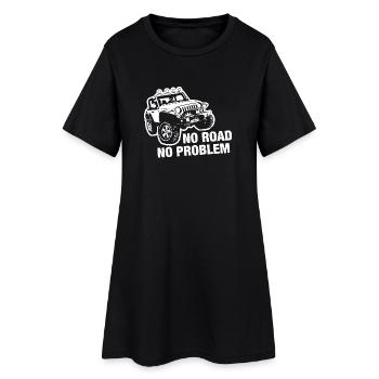 No Road - No Problem | Jeeper | Off-road - Women’s T-Shirt Dress - black - Front