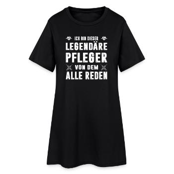 Pflegerin Geschenke Pflege Lustig Krankenpflegerin - Frauen T-Shirt-Kleid - Schwarz - Vorne