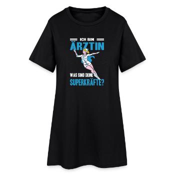 Ärztin Arzt Geschenke - Frauen T-Shirt-Kleid - Schwarz - Vorne