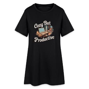 Vintage Home Office - Robe T-shirt Femme - noir - Devant