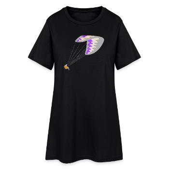 Parapente - Robe T-shirt Femme - noir - Devant