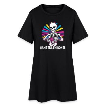 Contrôleur squelette Game Till Bones - Robe T-shirt Femme - noir - Devant
