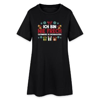 Noël du Père Noël - Robe T-shirt Femme - noir - Devant