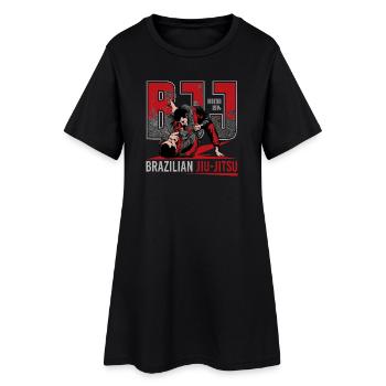 Brasilianische Jiu-Jitsu-Kampfkünste - Frauen T-Shirt-Kleid - Schwarz - Vorne