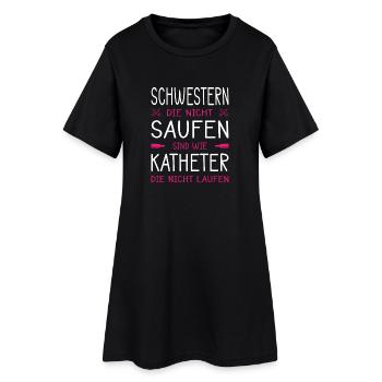 Nurse Gifts Nursing Funny Nurse - Women’s T-Shirt Dress - black - Front