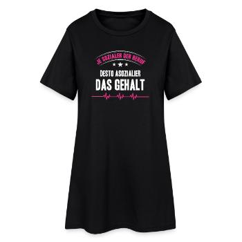 Nurse Gifts Nursing Funny Nurse - Women’s T-Shirt Dress - black - Front
