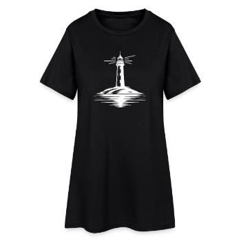 Lumières allumées, départ en tempête - Lighthouse Stories - Robe T-shirt Femme - noir - Devant