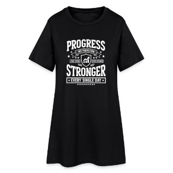 Fitness Workout Fitness Fan Fitness Fanatic - Women’s T-Shirt Dress - black - Front