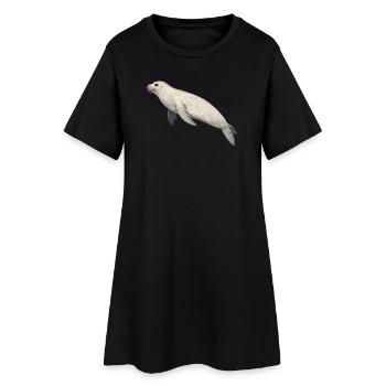 Geometric Seal - Women’s T-Shirt Dress - black - Front